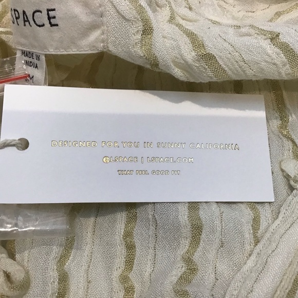 L*space
VIDA DRESS swim coverup Gold Coast yarn-dye stripe print Size Smalll NWT - Picture 11 of 12